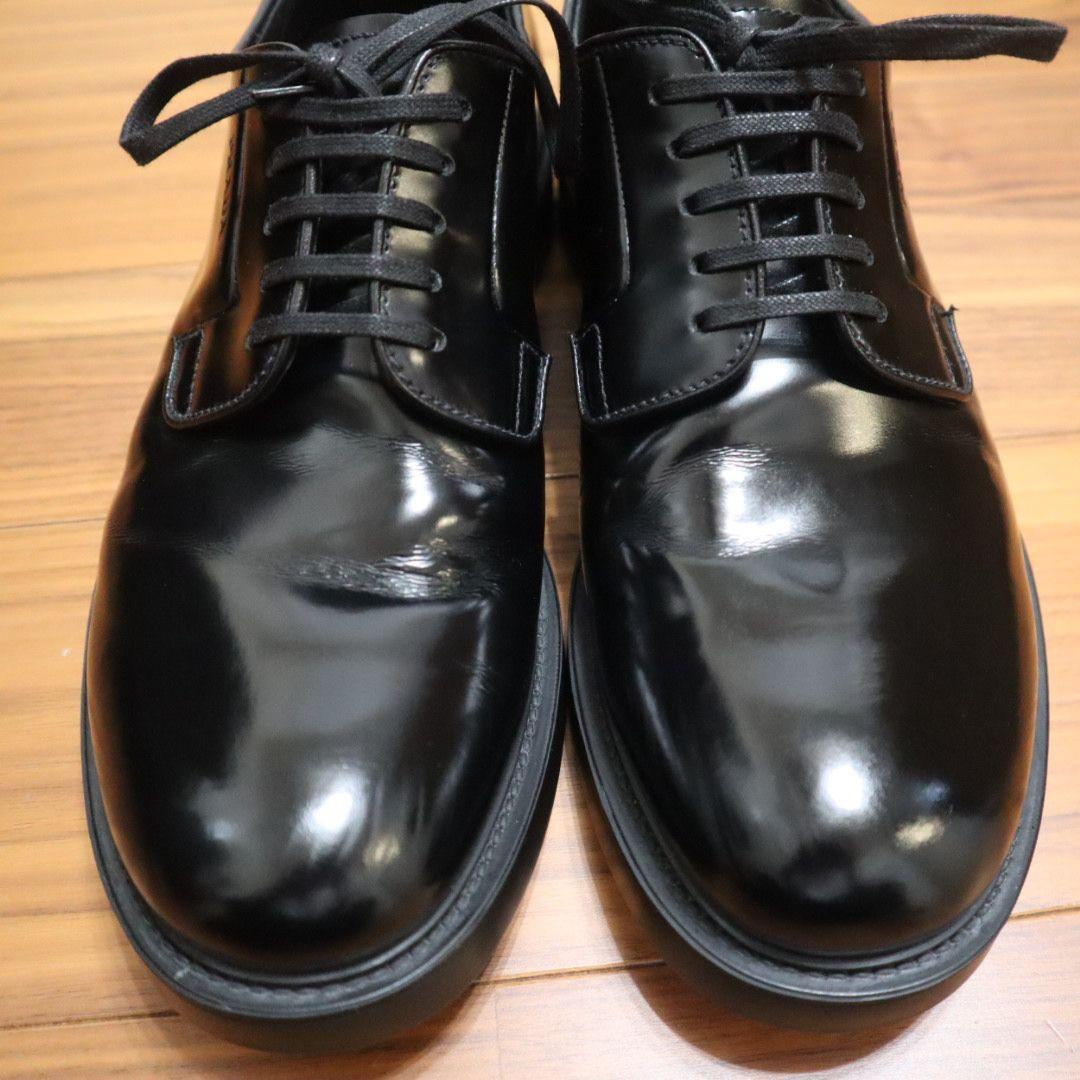 極美品　PRADA　プラダ　革靴　ダービーシューズ　7.5　26.5cm
