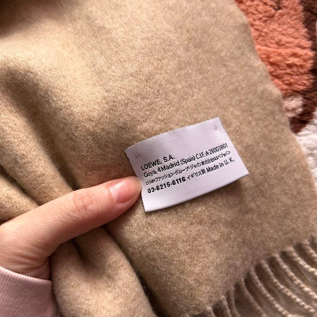 本日限定値下げ23000円→バイカラー　マフラー　スカーフ　ロエベ