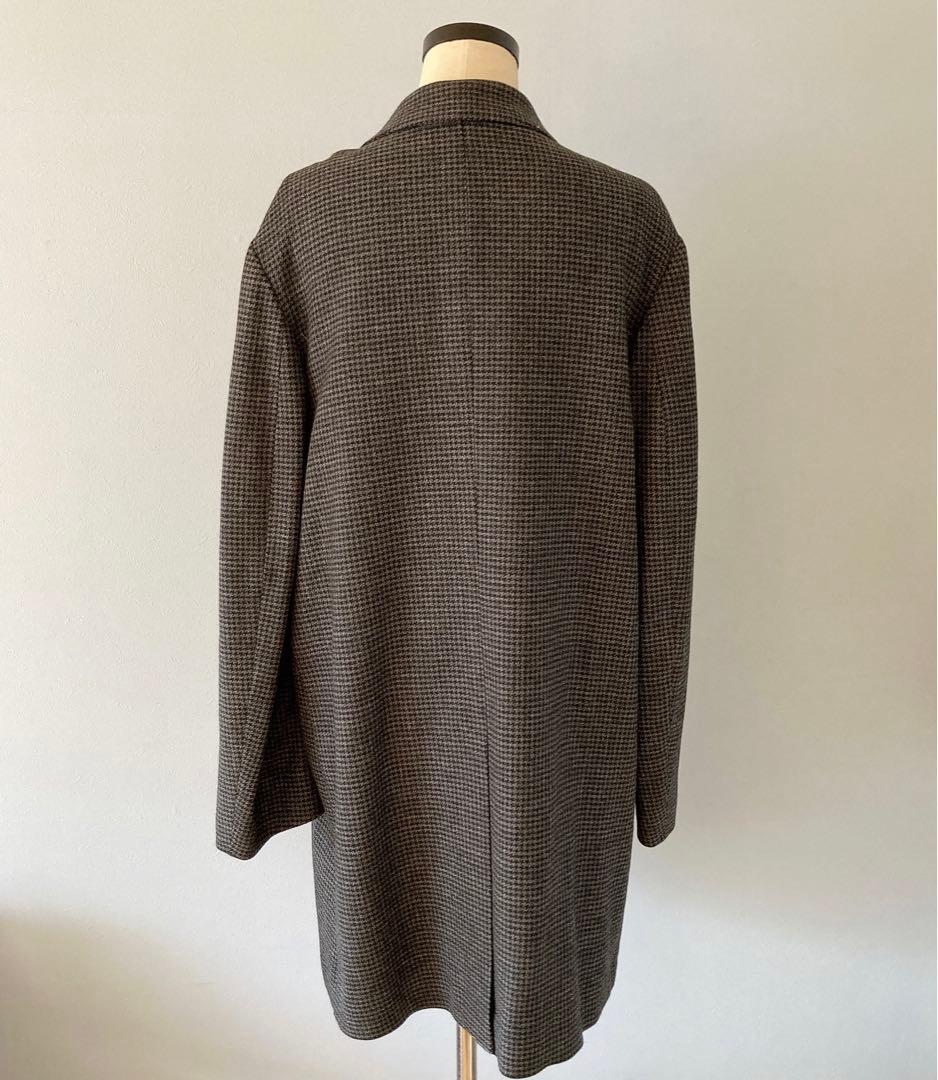 M12913【定価¥17万円相応】ユナイテッドアローズ ウールコート 千鳥格子