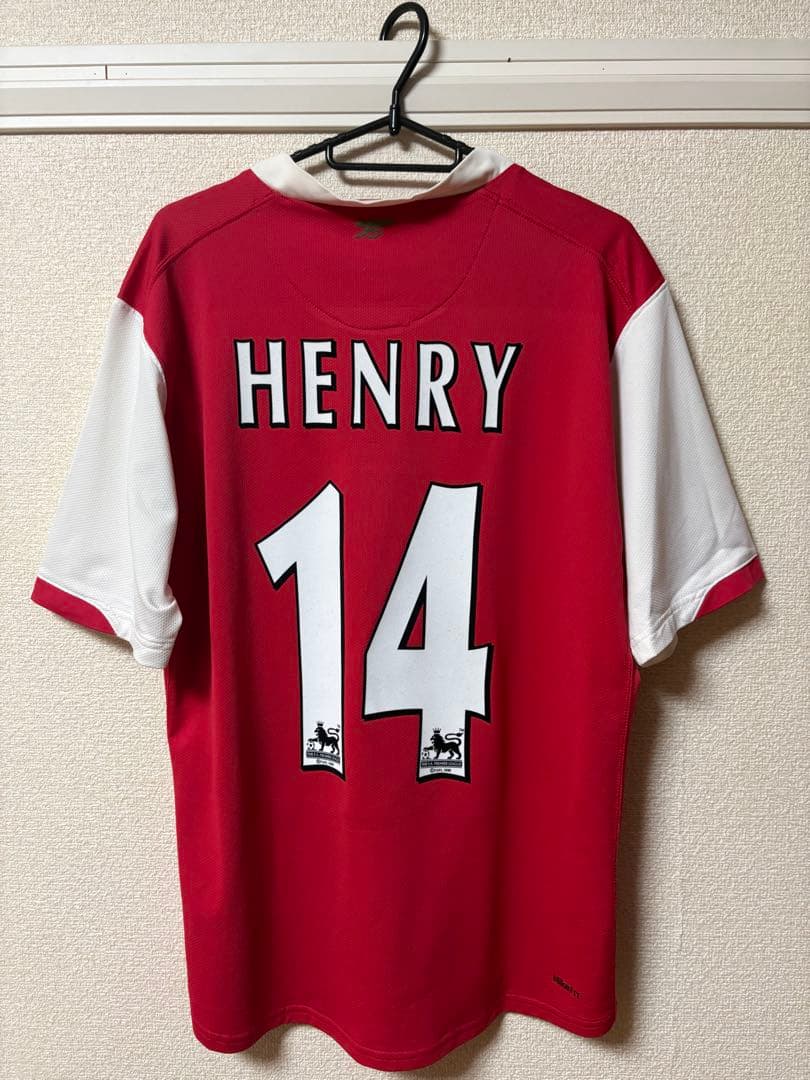 【完全正規品・現地購入】 アンリ アーセナル 06/08 ホームユニフォーム