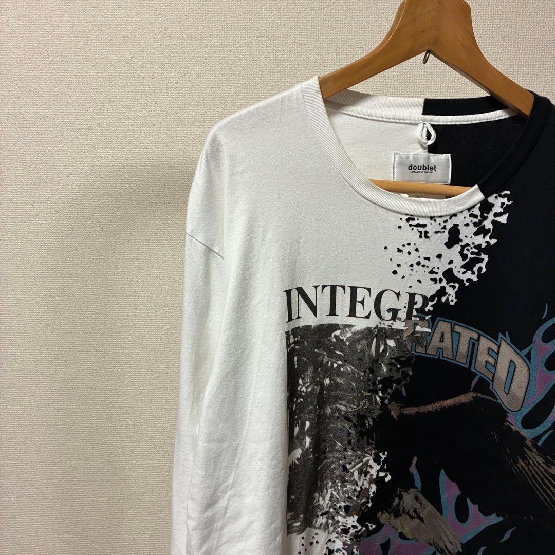 doublet ダブレット オパールボンディングロングTシャツ 菅田将暉