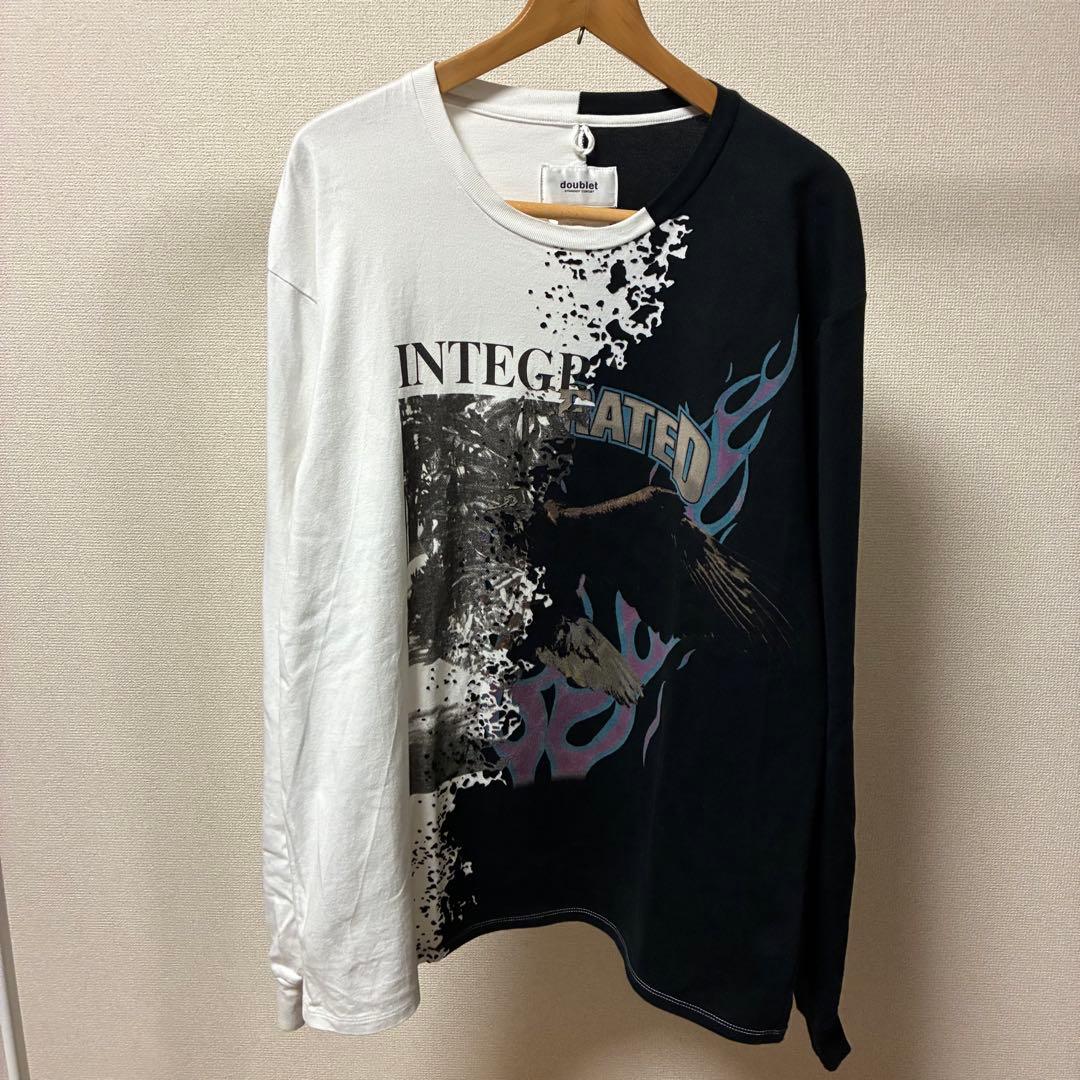 doublet ダブレット オパールボンディングロングTシャツ 菅田将暉