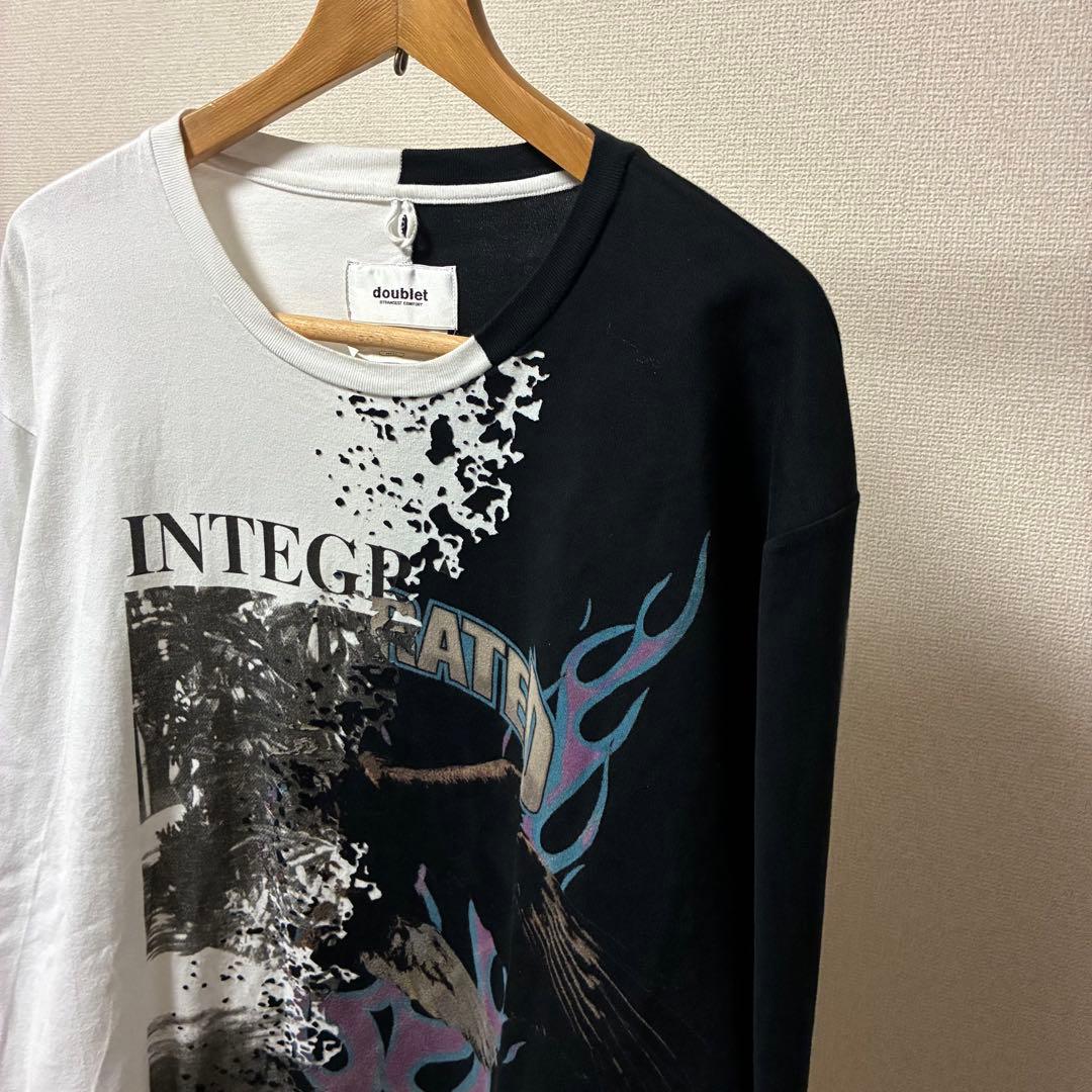 doublet ダブレット オパールボンディングロングTシャツ 菅田将暉