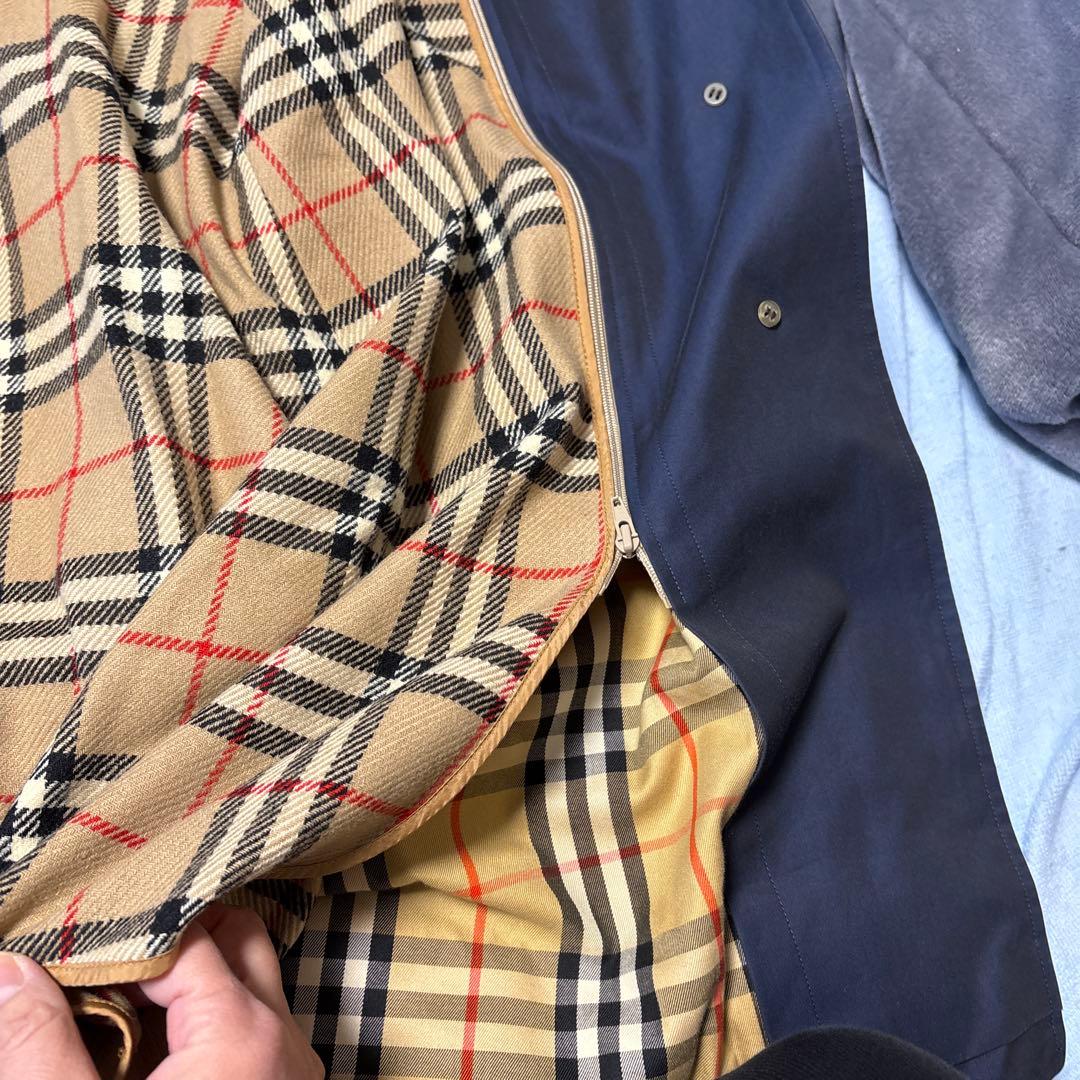 バーバリーステンカラーコート ネイビー ９号