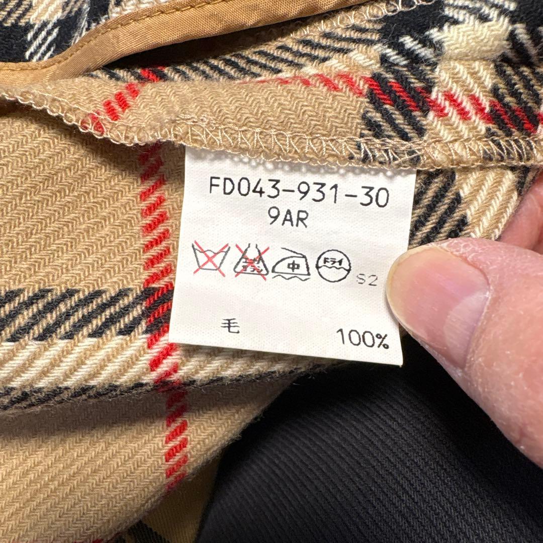 バーバリーステンカラーコート ネイビー ９号