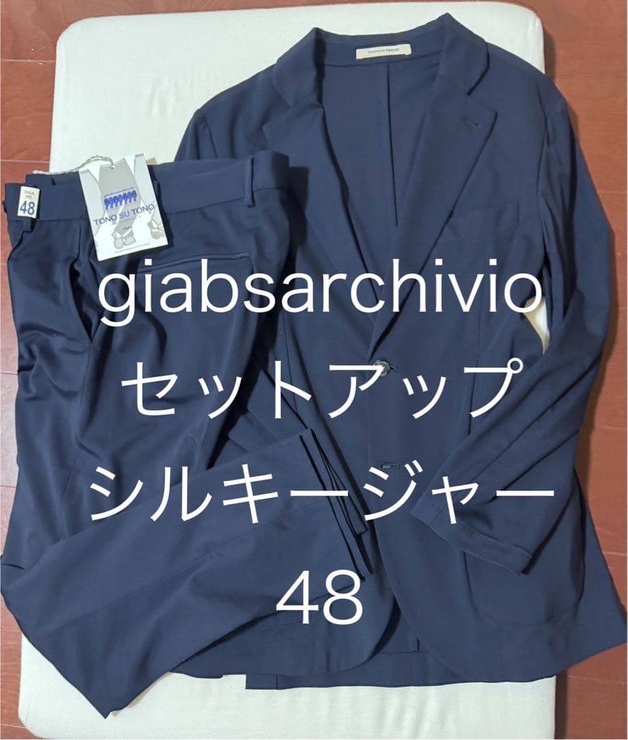 ジャブスアルキヴィオ シルキージャージー セットアップ　ネイビー 48
