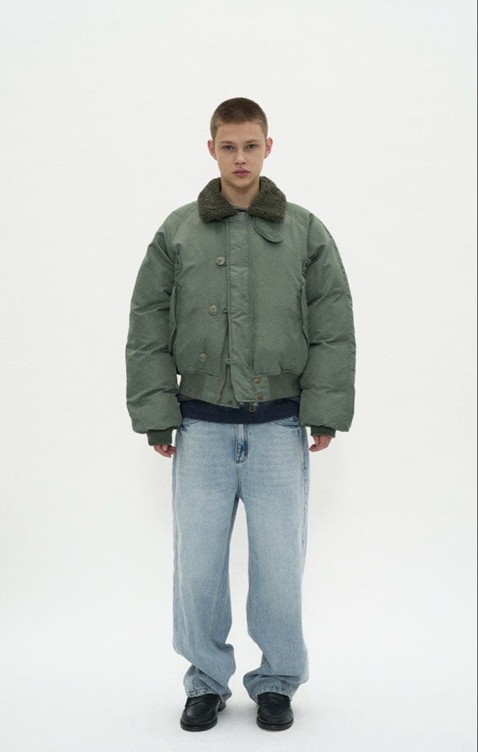 PARTIMENTO N2B ミリタリーショートパーカー セイジグリーン