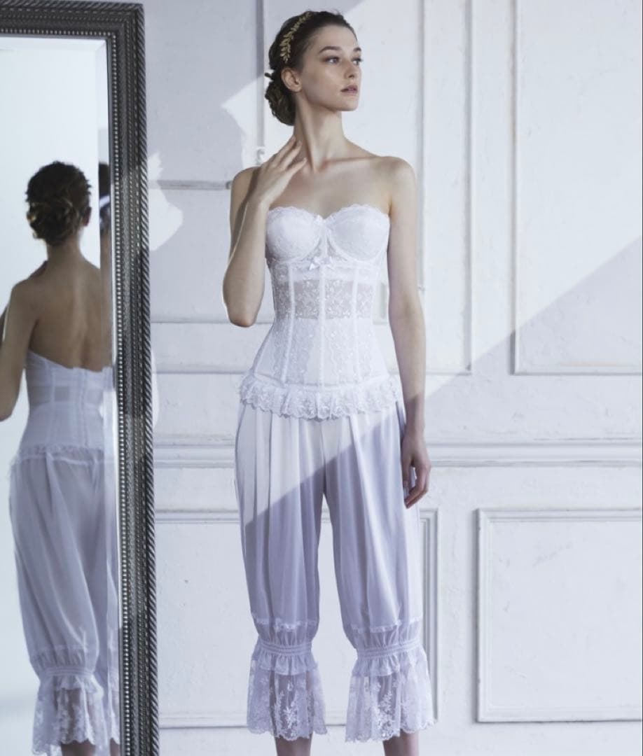 【セモア】ブライダルインナーセット F75 ブラ＆コルセット(ドロワーズなし)