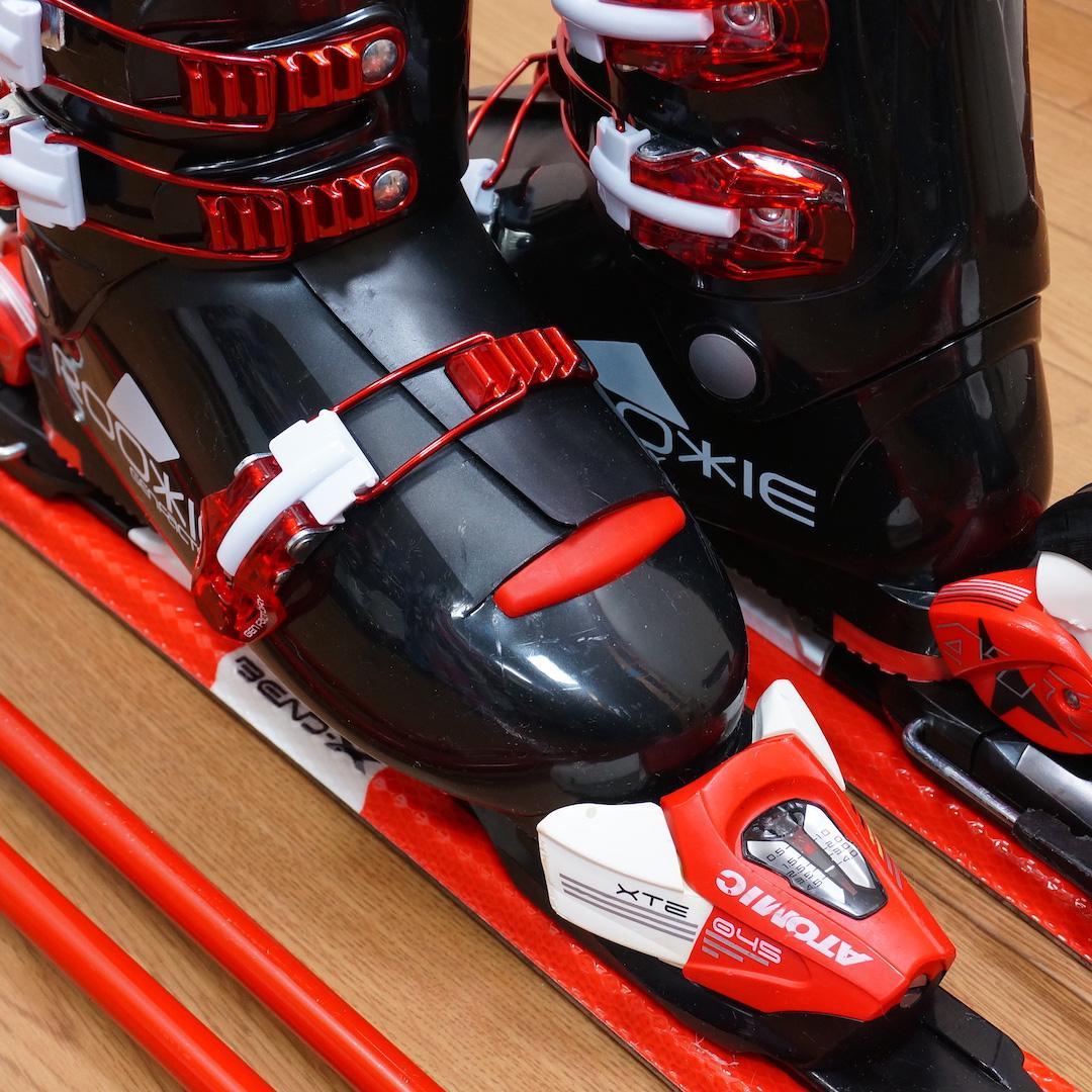 メンテ済 140cm 靴25cm ATOMIC スキーセット おまけ