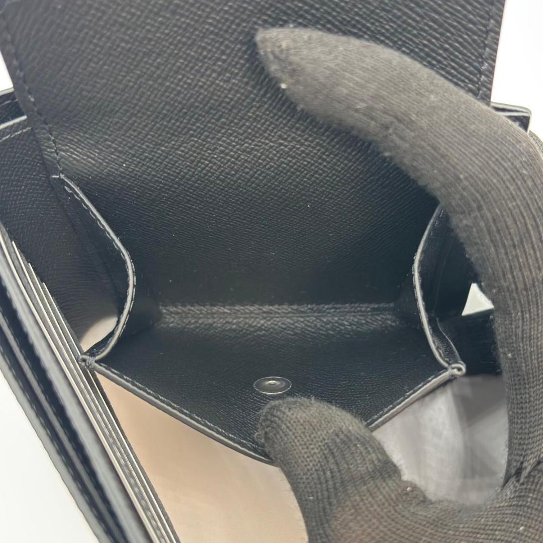 【新品に近い】 新型 箱袋付 ルイヴィトン エクリプス マルコNM　黒 二つ折り