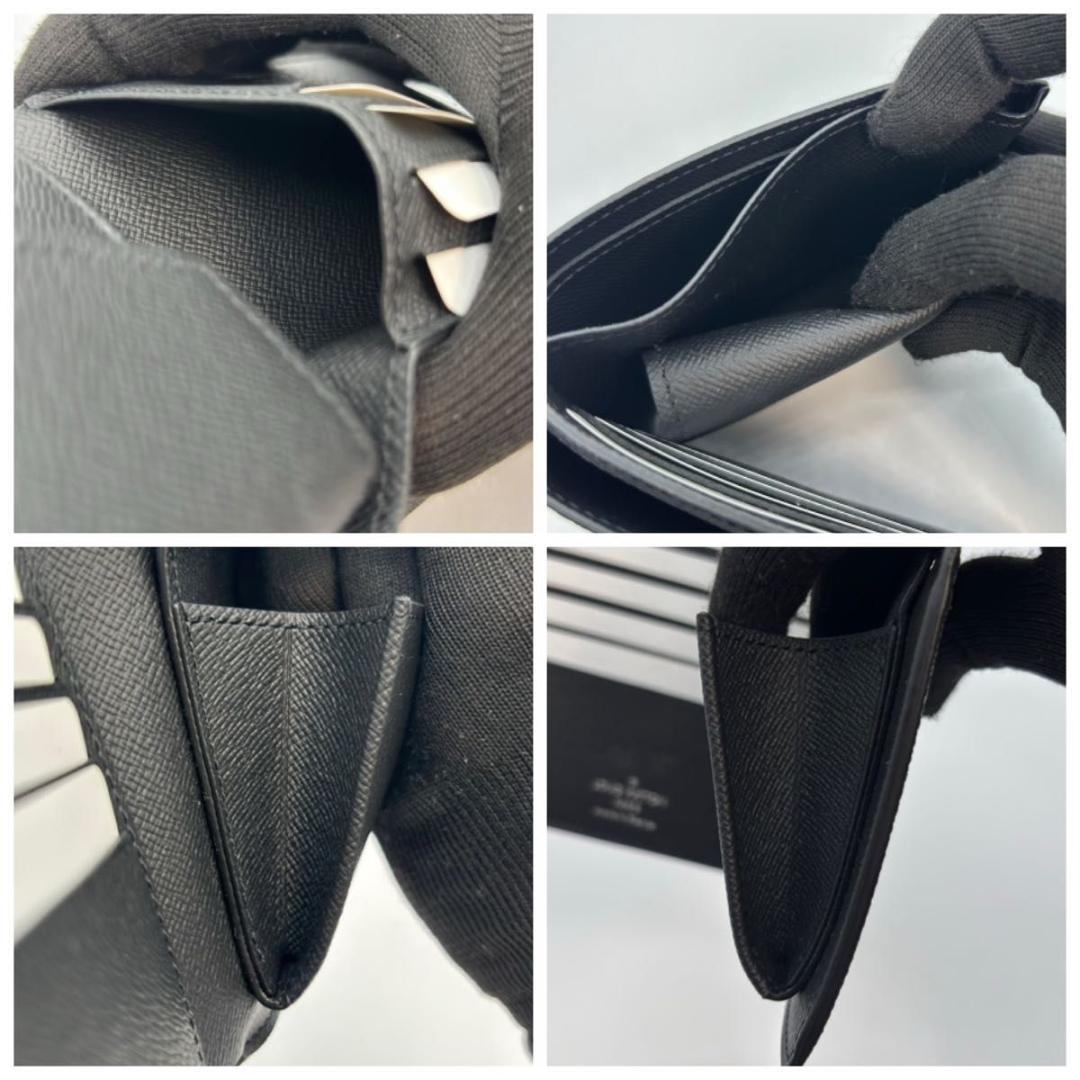 【新品に近い】 新型 箱袋付 ルイヴィトン エクリプス マルコNM　黒 二つ折り