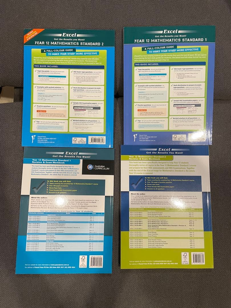 オーストラリア　高校生　数学　参考書　Excel