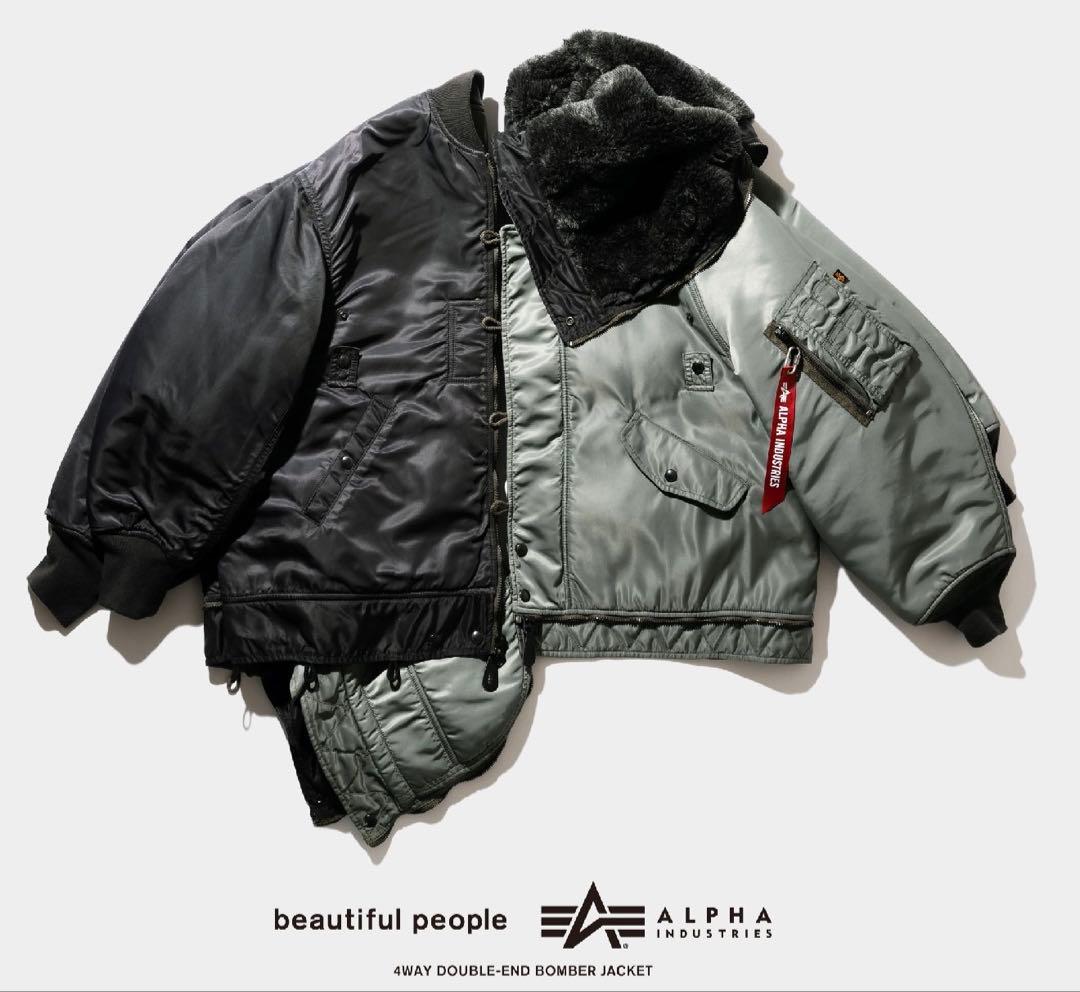 フ*う様 ビューティフルピープル×アルファ ダブルエンド フライトジャケット 4