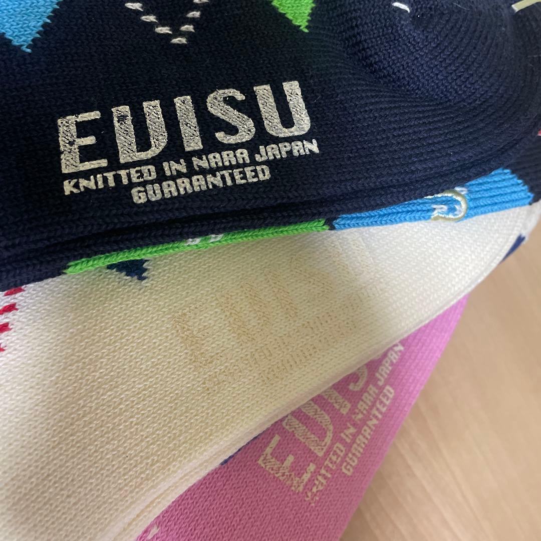 新品　廃盤　デッドストック　EVISU エヴィス ソックス　アーガイル　3足