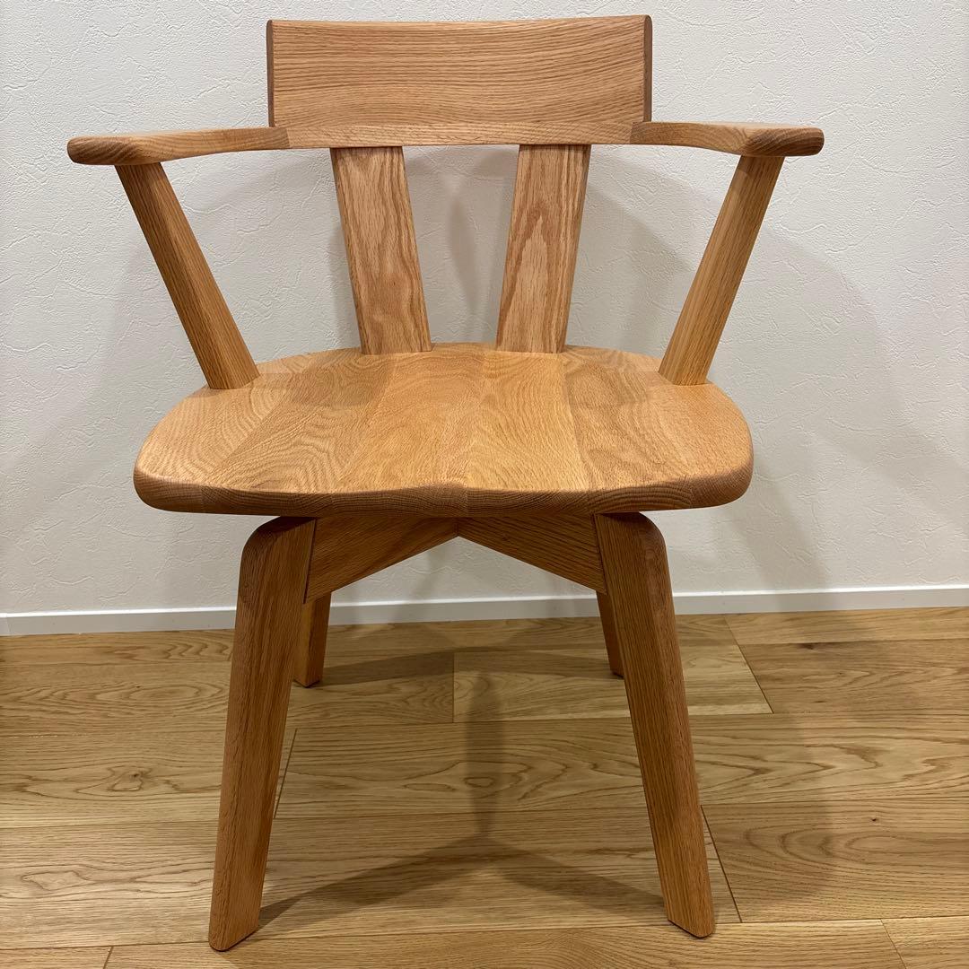 てんぽんさん　新品　ナガノインテリア　回転式アームチェア