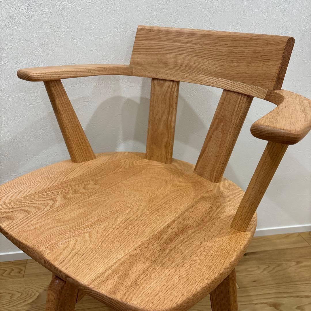 てんぽんさん　新品　ナガノインテリア　回転式アームチェア