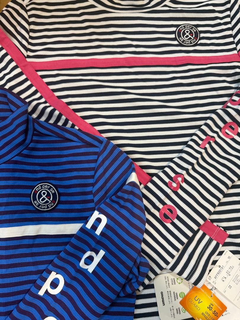 and per se 長袖モックネック 2枚セット