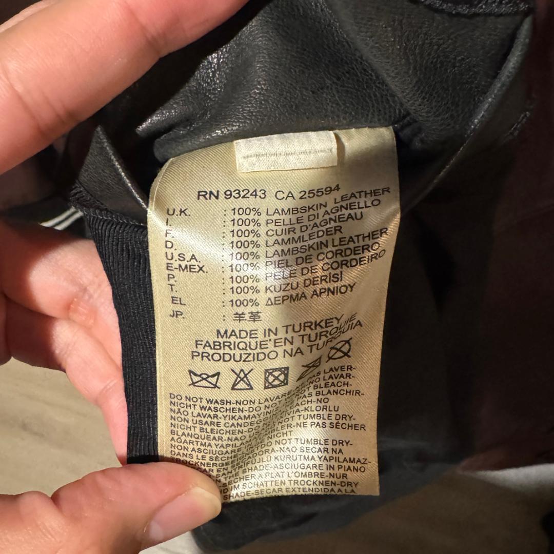 高級ライン&本革✨DIESEL BLACKGOLD スタジャン 44 パッチ付