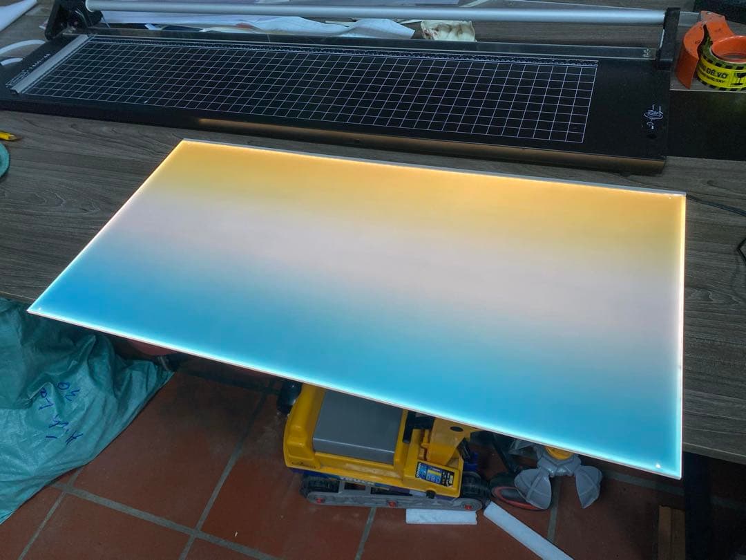 新品未使用　ライトスクリーン　アクアリウム　LED RGB 60cm×38cm