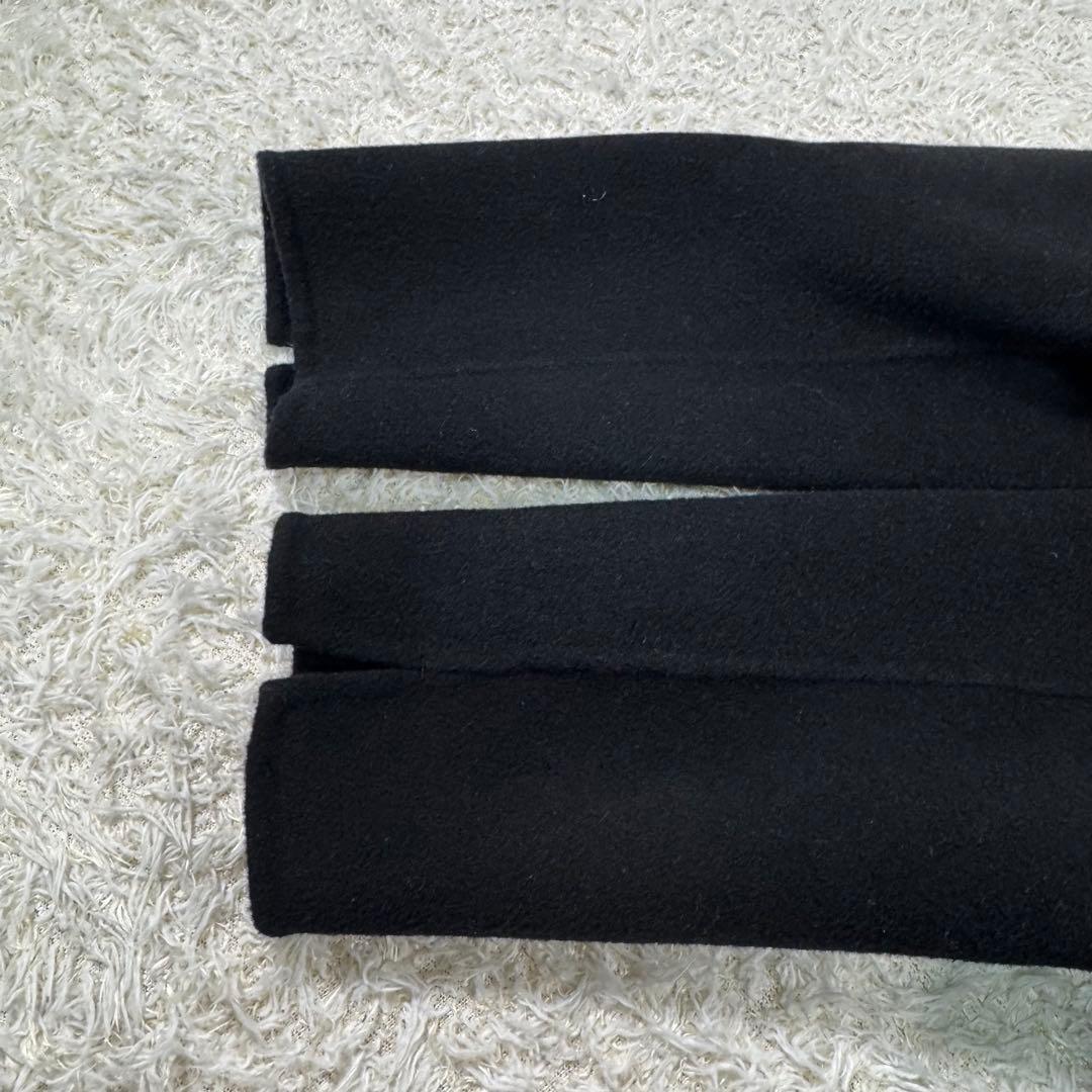 【極美品】ドゥーズィエムクラス　ビクトリアリバーロングノーカラーコート　黒　36