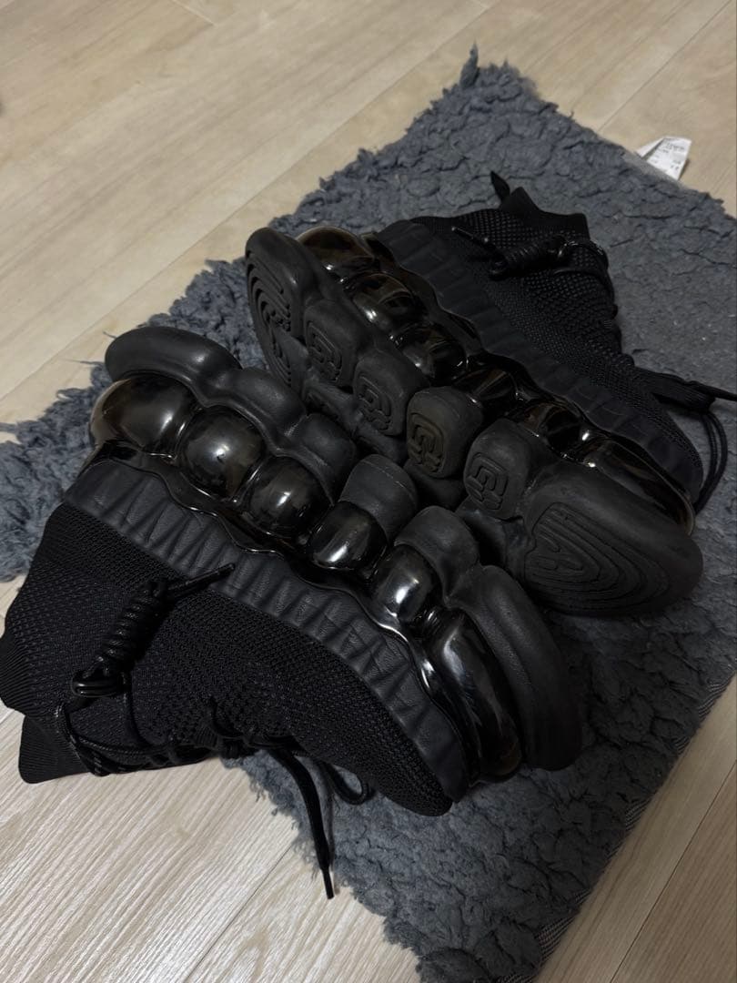 ミキオサカベ 厚底スニーカー ブラック バブルソール