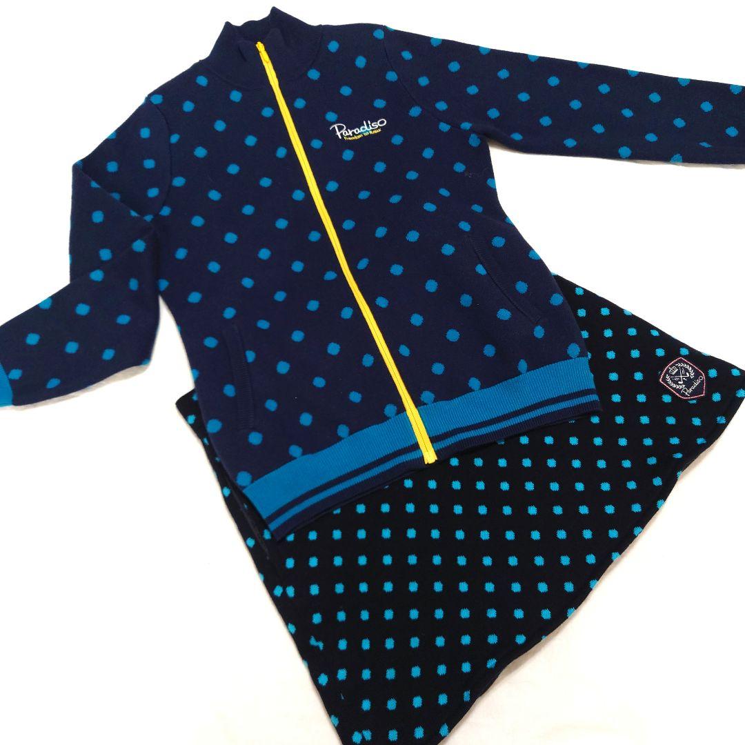 Paradiso レディースゴルフウェア セットアップ ドット ゆったりサイズ