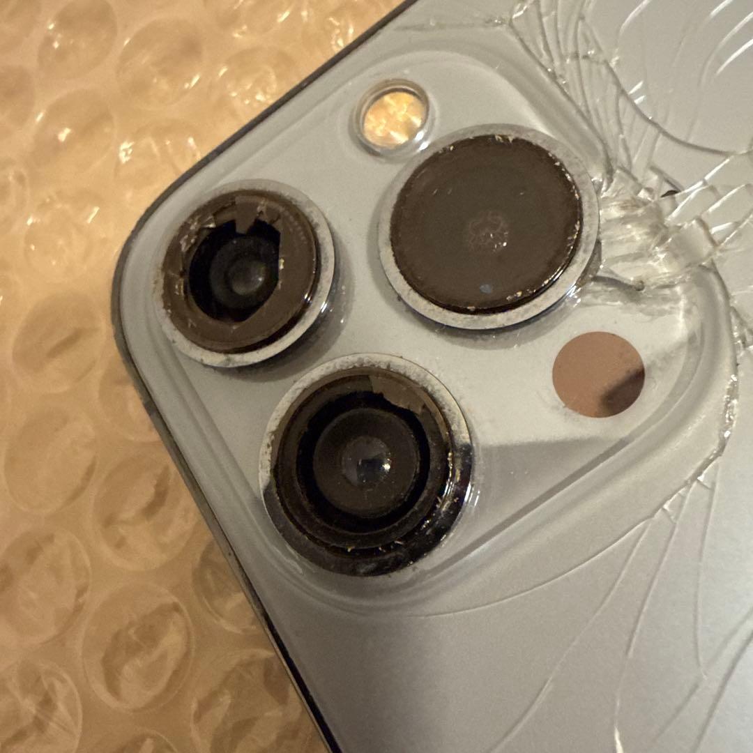 【背面割れ】【カメラ破損】iPhone 13promax 128GB