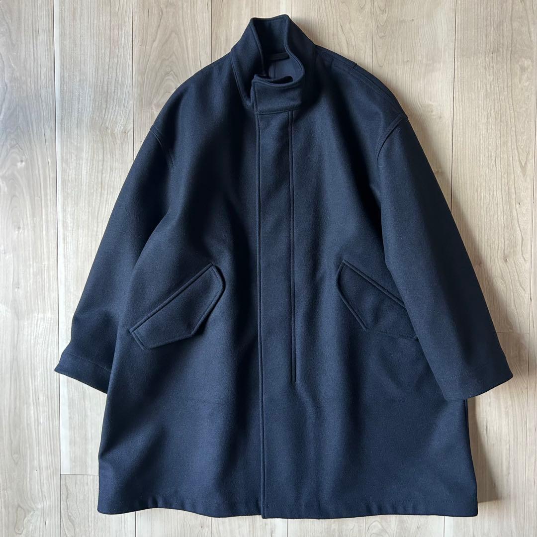 未使用級＊スピック＆スパン 23AW メルトンM-65フィールドコート 紺 36
