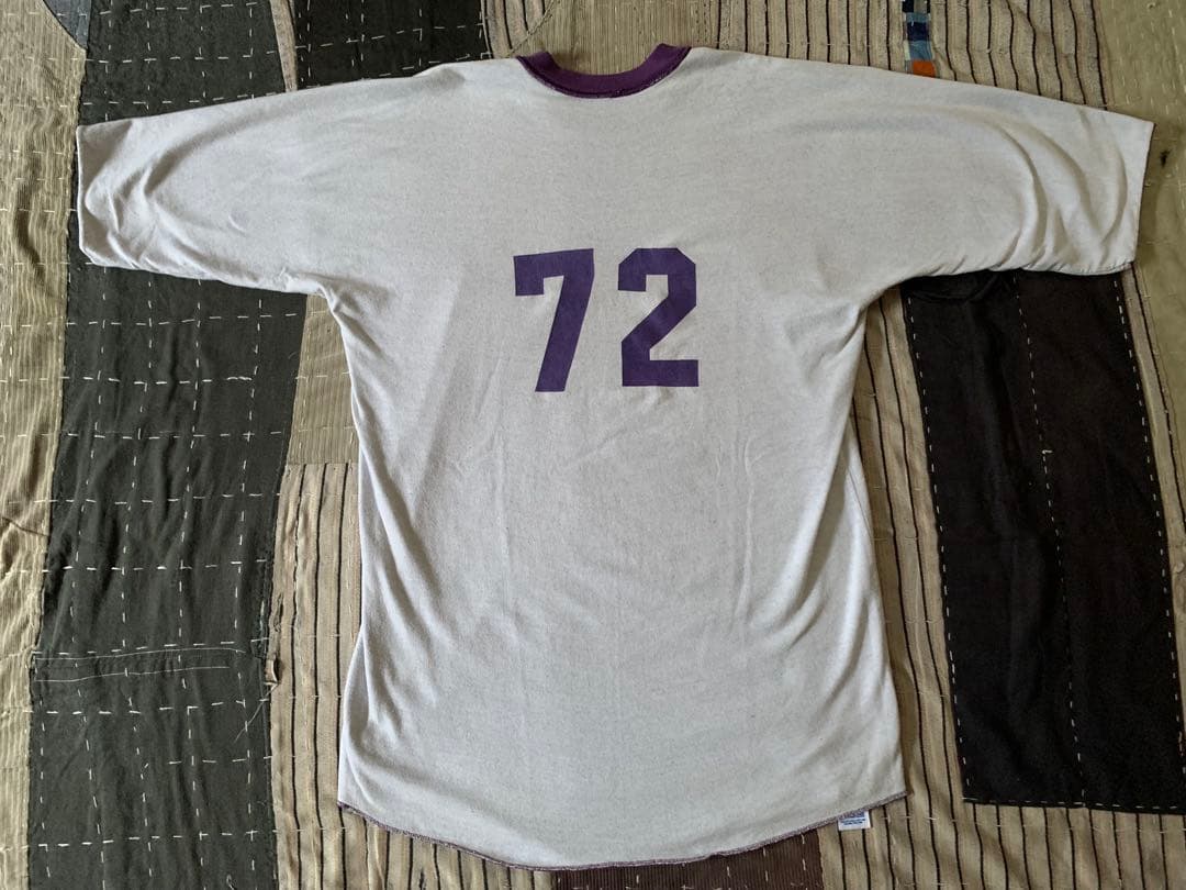 80s russell vtg リバーシブル Tシャツ フットボール ラッセル