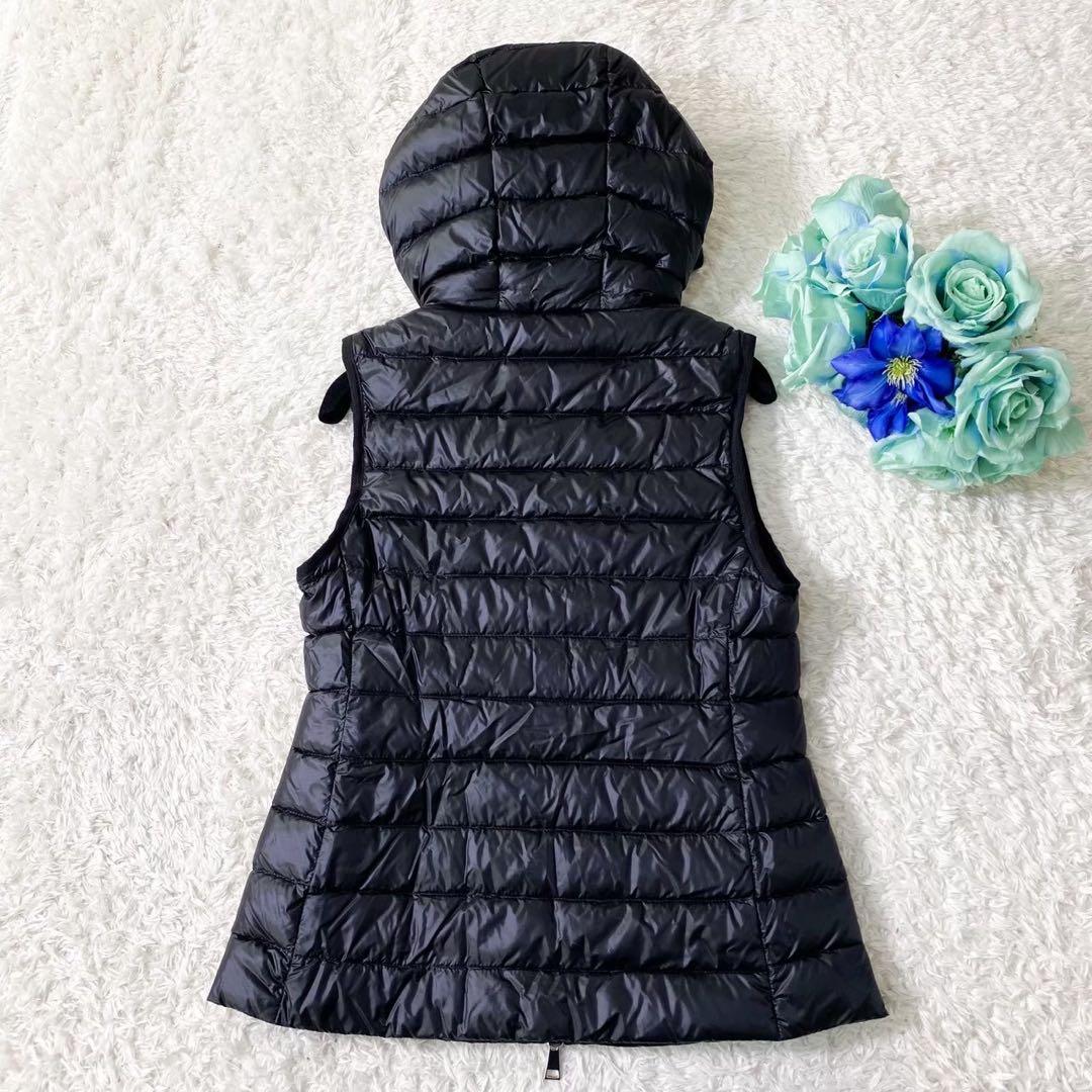 美品　モンクレール　Glygos Gilet 黒 ダウンベスト ジレ　0