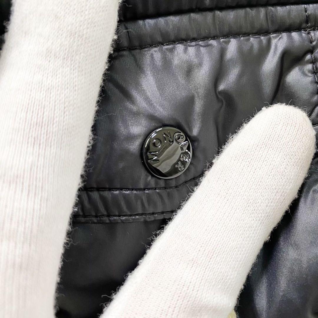 美品　モンクレール　Glygos Gilet 黒 ダウンベスト ジレ　0