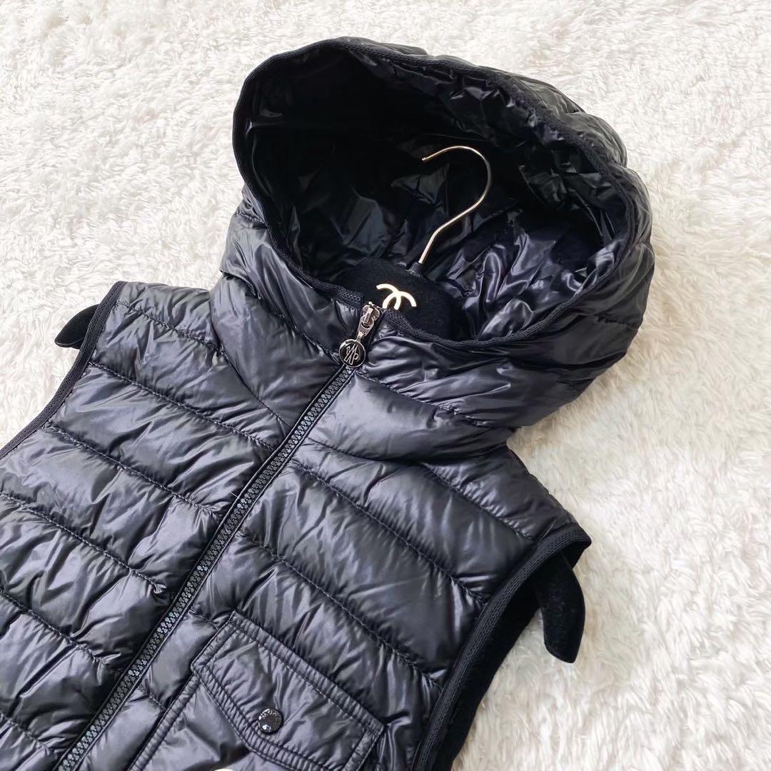 美品　モンクレール　Glygos Gilet 黒 ダウンベスト ジレ　0