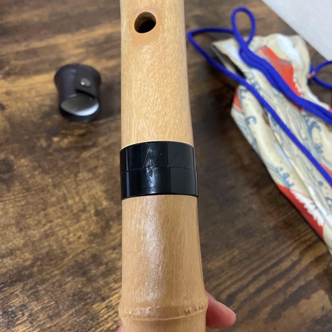 尺八本体 樹脂製 収納袋付き