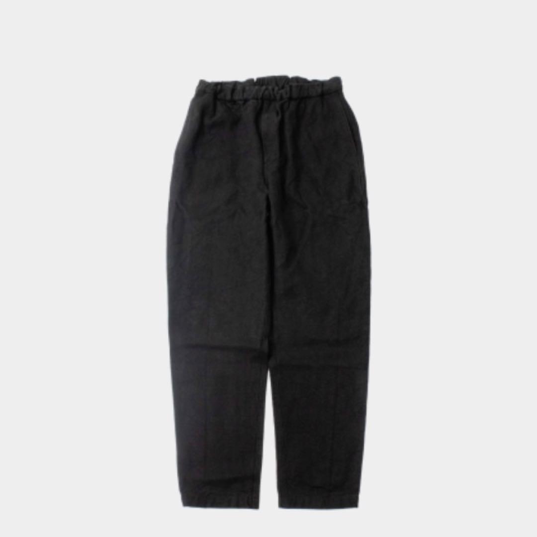 【美品】MITTAN 亜麻苧麻スリム PT-93 黒 サイズ3