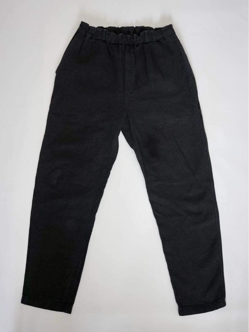 【美品】MITTAN 亜麻苧麻スリム PT-93 黒 サイズ3