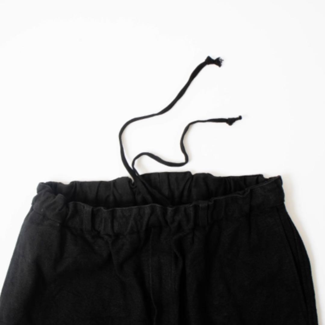 【美品】MITTAN 亜麻苧麻スリム PT-93 黒 サイズ3