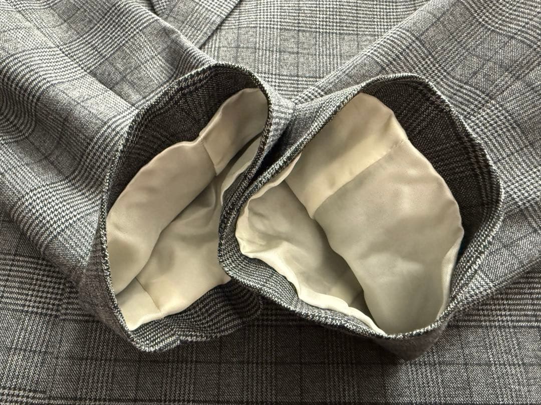 IENA テーラージャケット　グレー　チェック柄 38