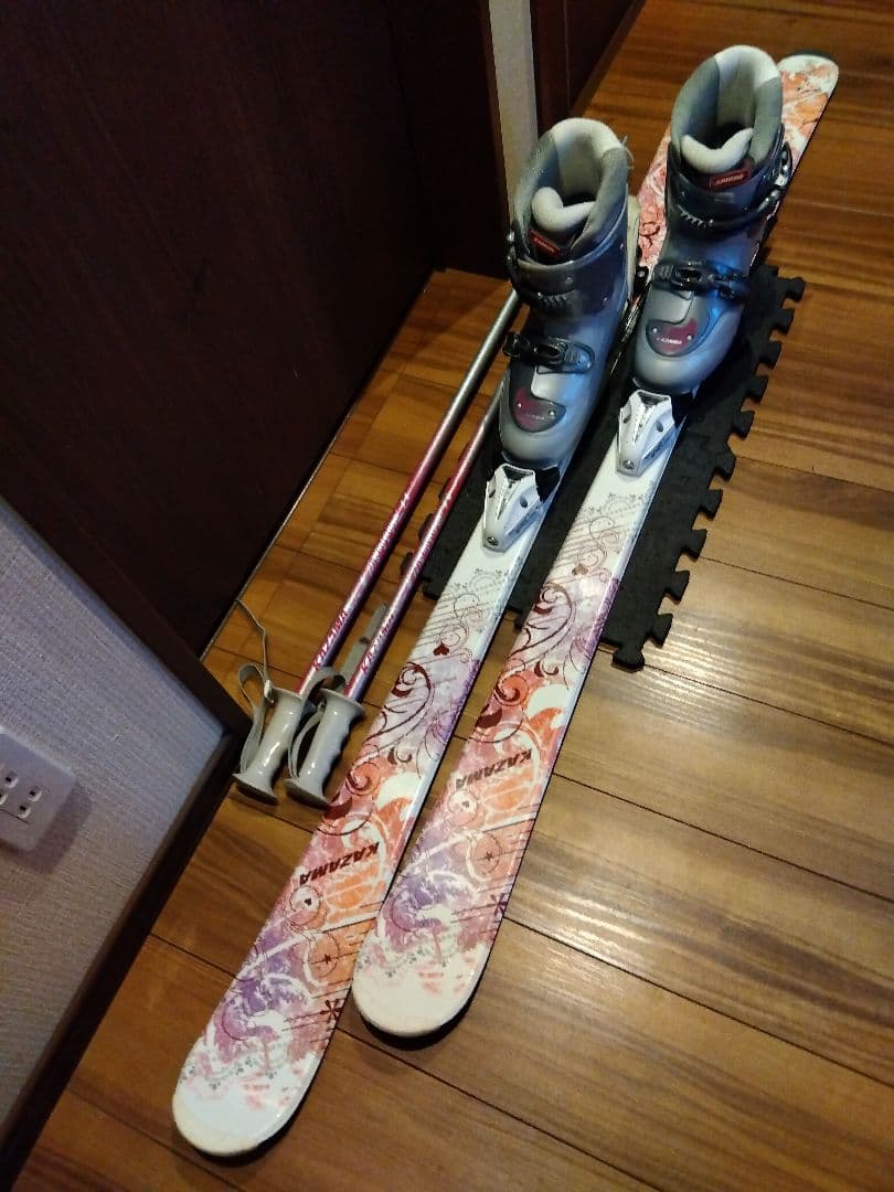ALL♡KAZAMA/学生・レディース用/スキーセット/メンテ・WAX済み✔
