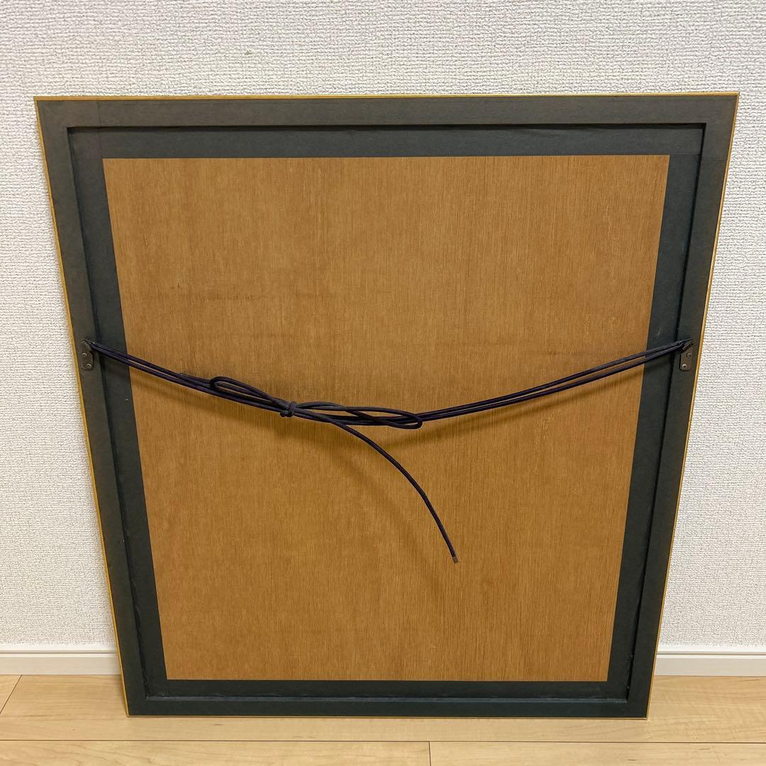 【値下げ】ルノアール絵画　青い帽子の少女 【世界の名画】リトグラフ163/180