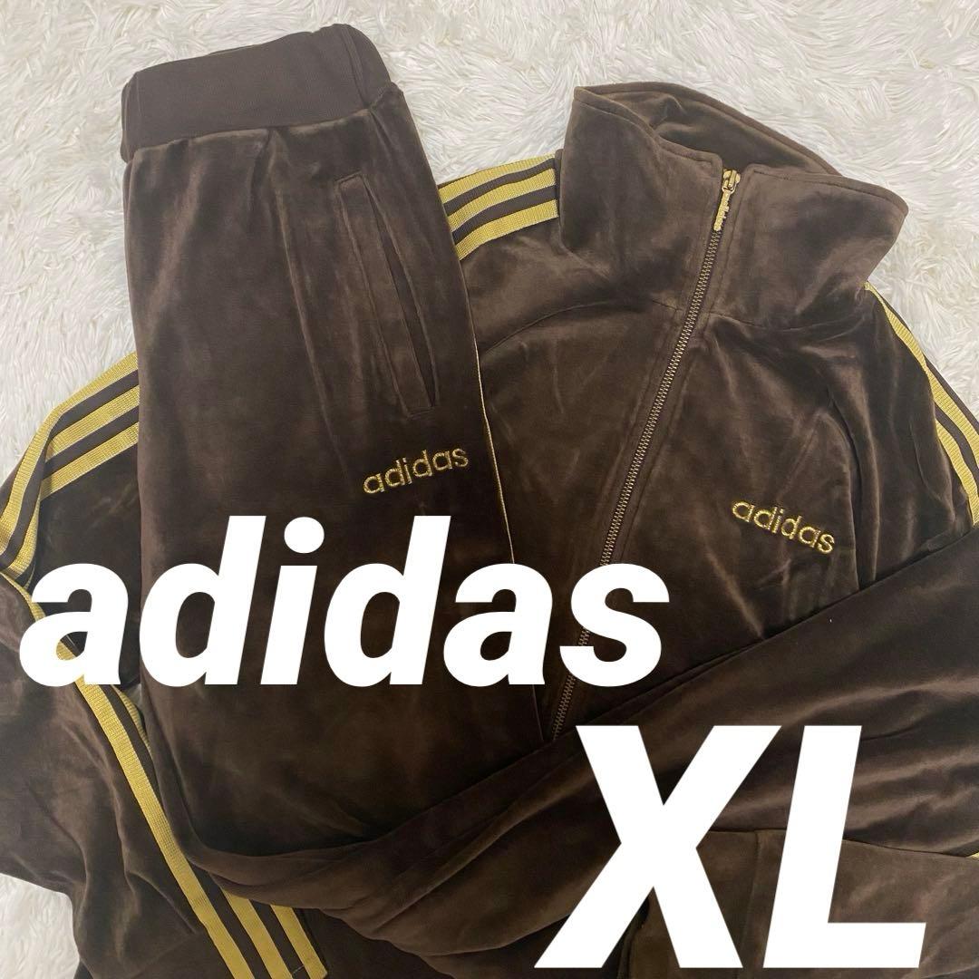 マ*助様 入手困難　adidas アディダス　ベロア　セットアップ　ジャージ　X
