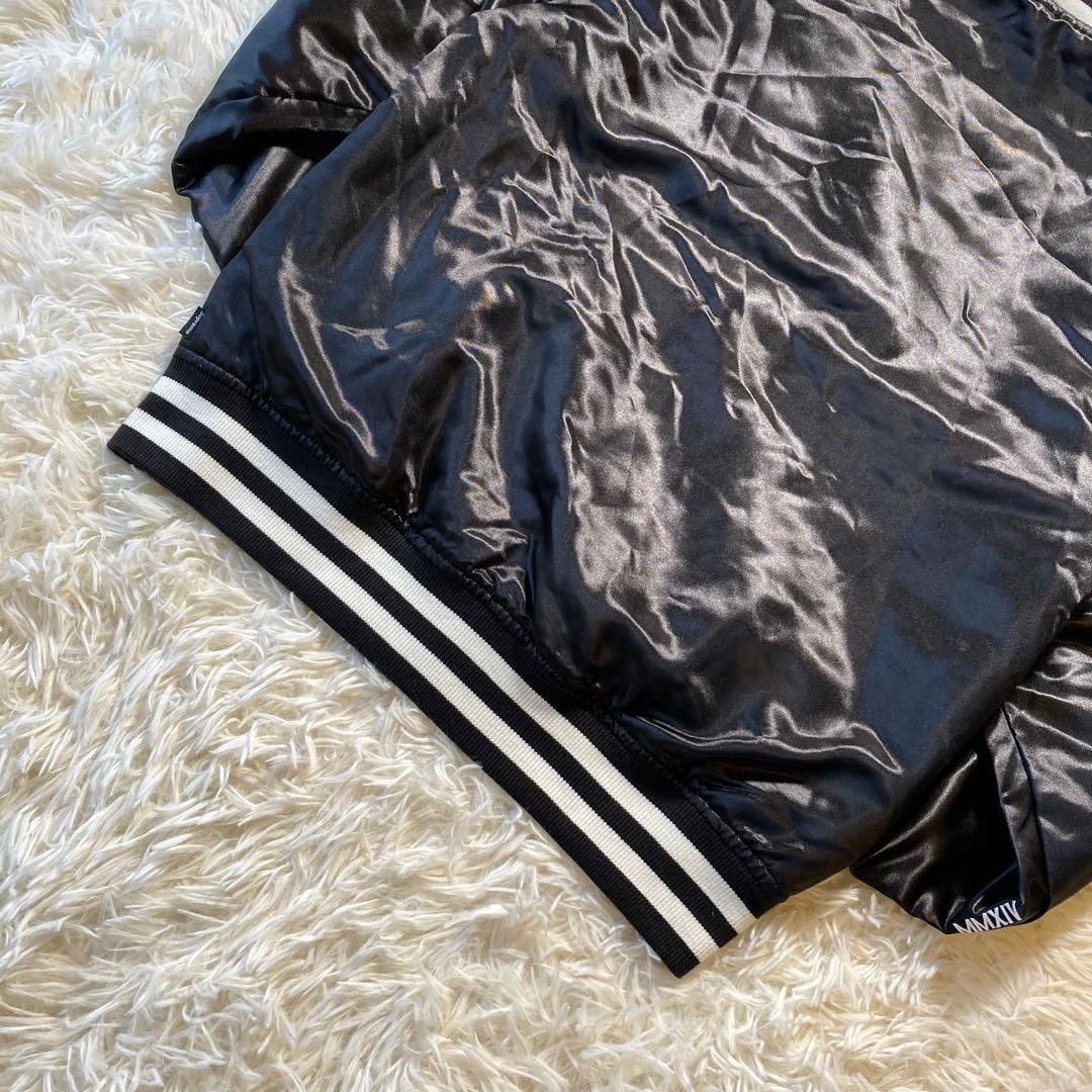 未使用 Supreme Hooded Satin Varsity Jacket