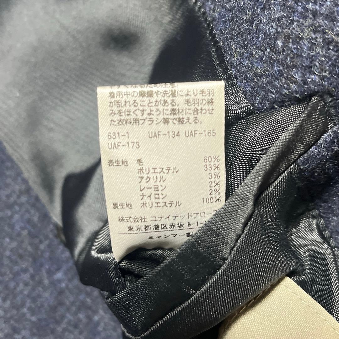 UNITED ARROWS チェスターコート ネイビー(濃紺)M ウール
