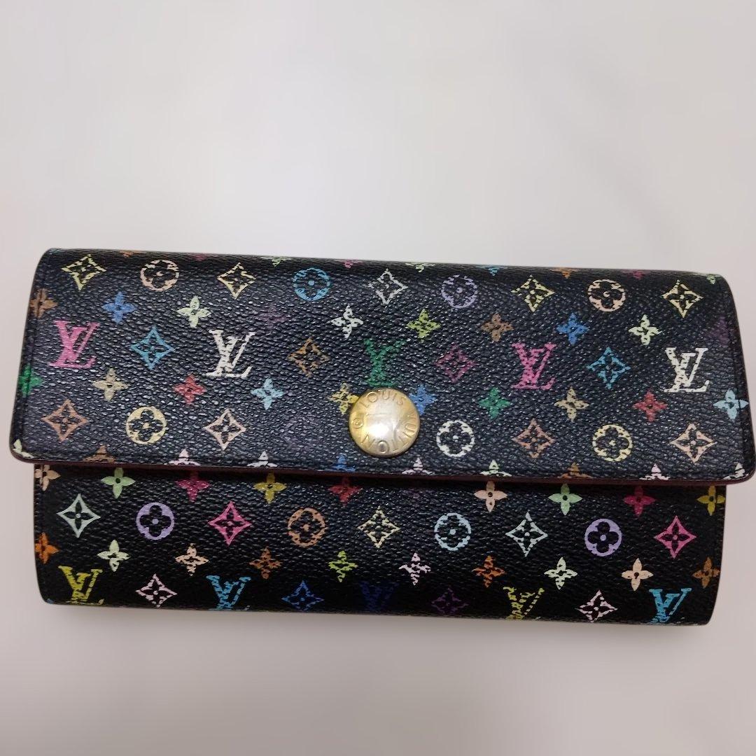 ルイヴィトン モノグラム マルチカラー 村上 隆 長財布 ポルトフォイユサラ