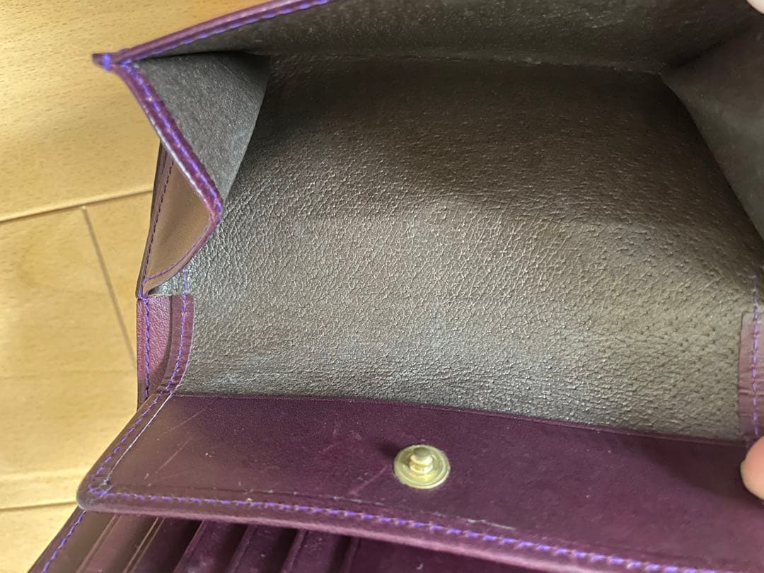 ムネカワ　Fasten ストラップ付縦長二つ折り財布Munekawa