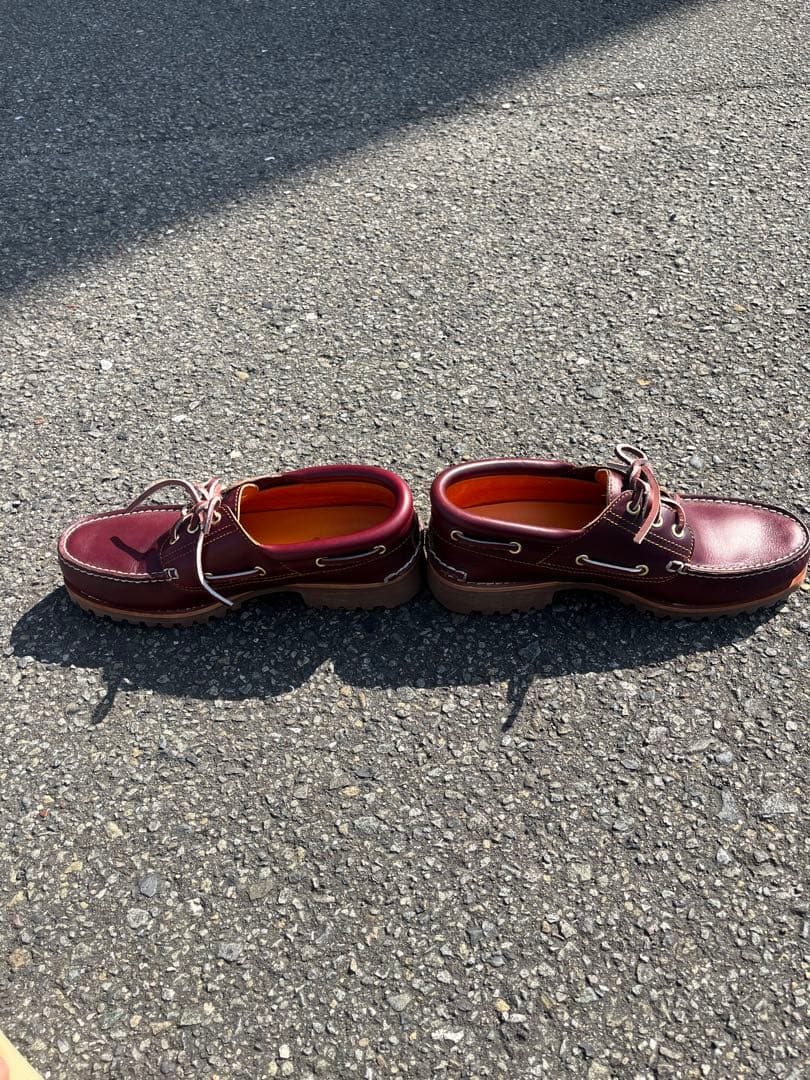 【美品】Timberland 3eye スリーアイ 27cm バーガンディ