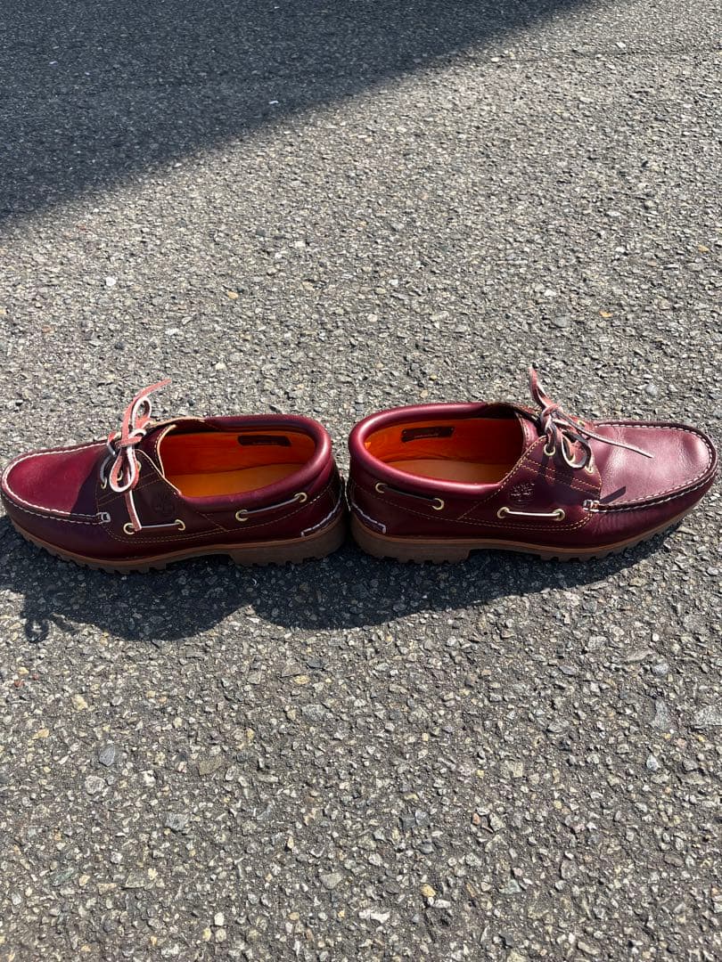 【美品】Timberland 3eye スリーアイ 27cm バーガンディ