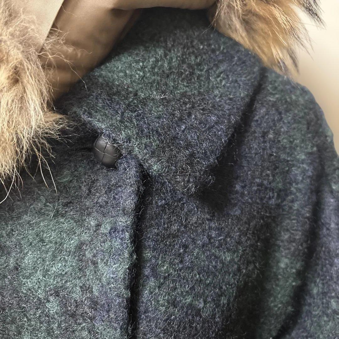 JOURNAL STANDARD relume チェックコート　グリーン