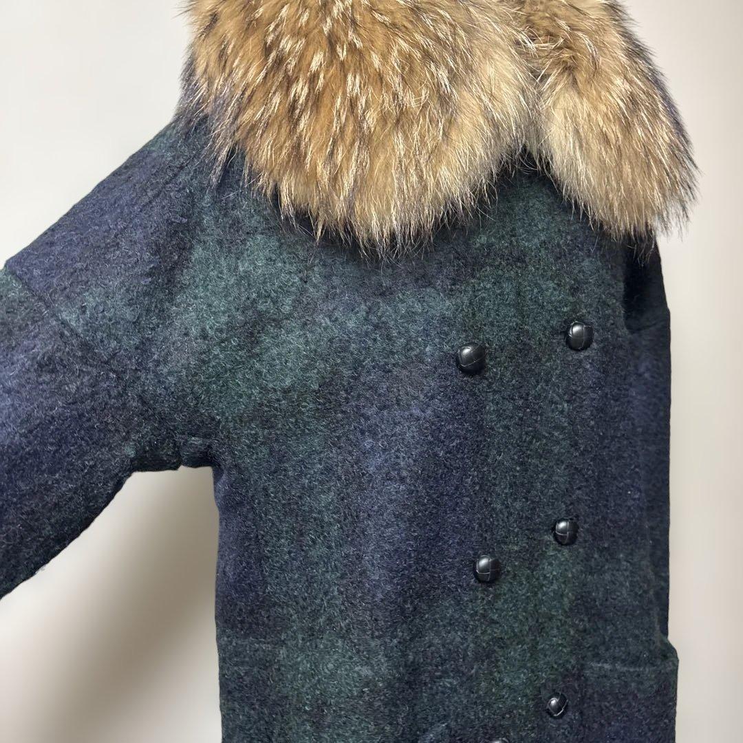 JOURNAL STANDARD relume チェックコート　グリーン