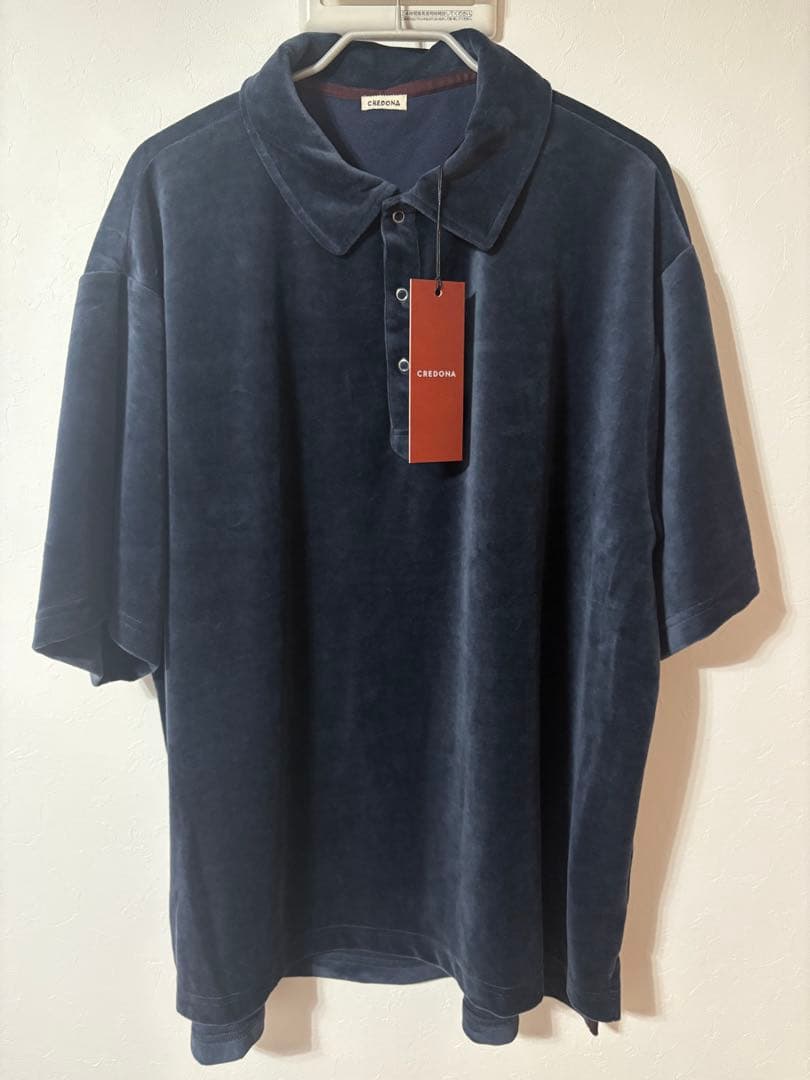 クレドナ　ポロシャツ ポロ COTTON VELOUR OVER POLO