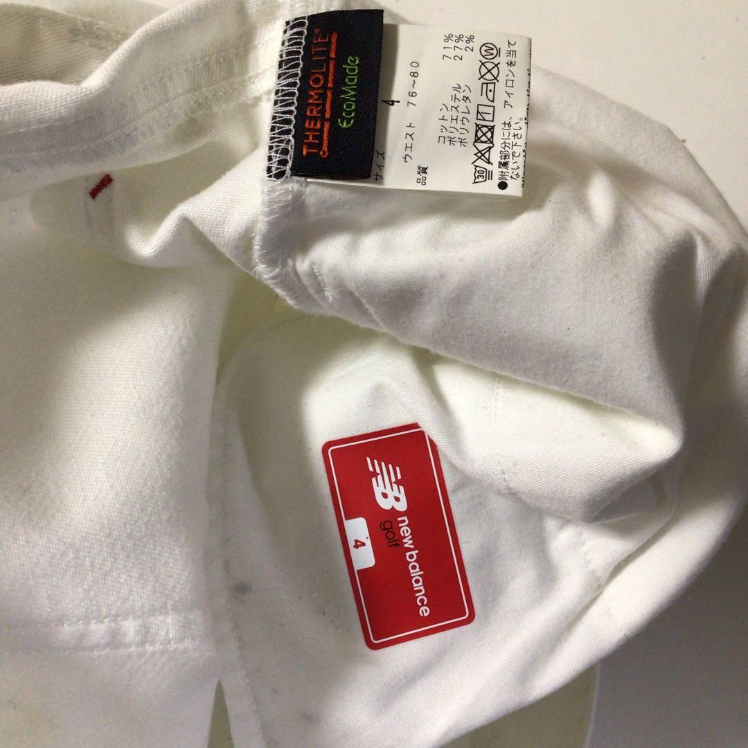 new balance GOLF ゴルフパンツ 白 4